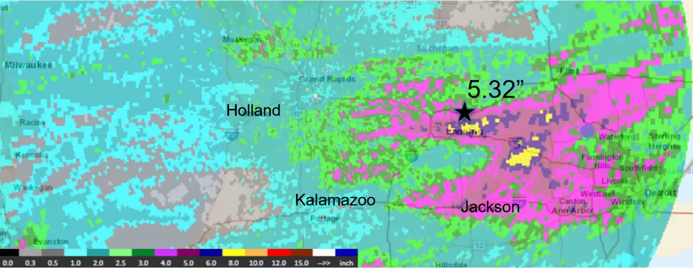 Rainfall totals